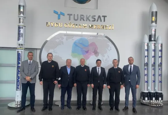 MEBS Başkanı Türksat'ı Ziyaret Etti