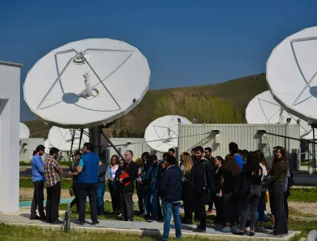 Türk Hava Kurumu Üniversitesi’nden Türksat’a ziyaret