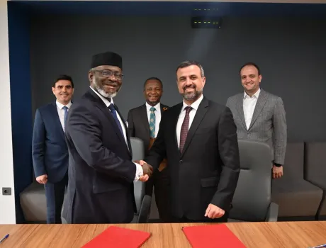 Visit to Türksat from Ghana Crystal TV Group, one of Türksat's partners in Africa